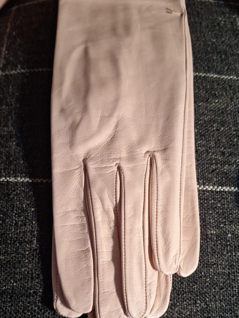 Classic Women's Leather Gloves in Pale Pink